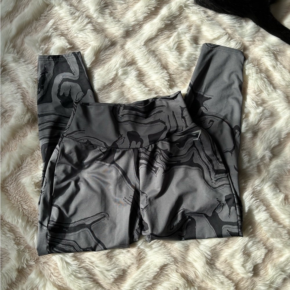 Gymshark Gray and Black Leggings